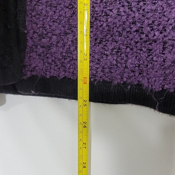 💕Orly Vintage Blend Color Block Wool Blend Cottage Cardigan Sweater 90s Cozy - Picture 9 of 10